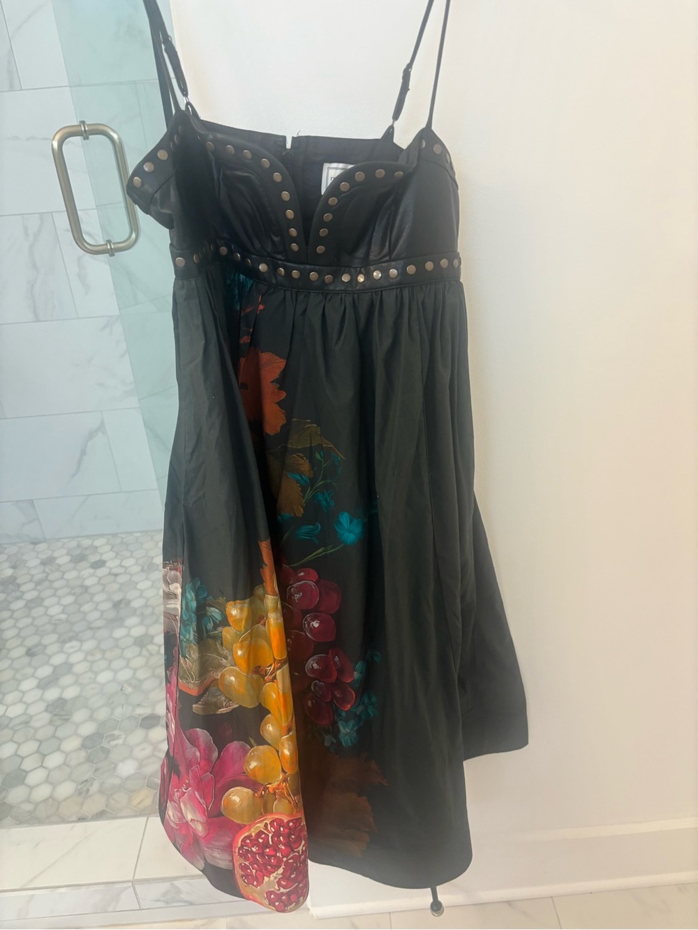 Maeve Black Dress with Studded Bodice
